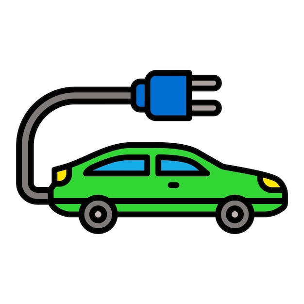 Icono del coche eléctrico
