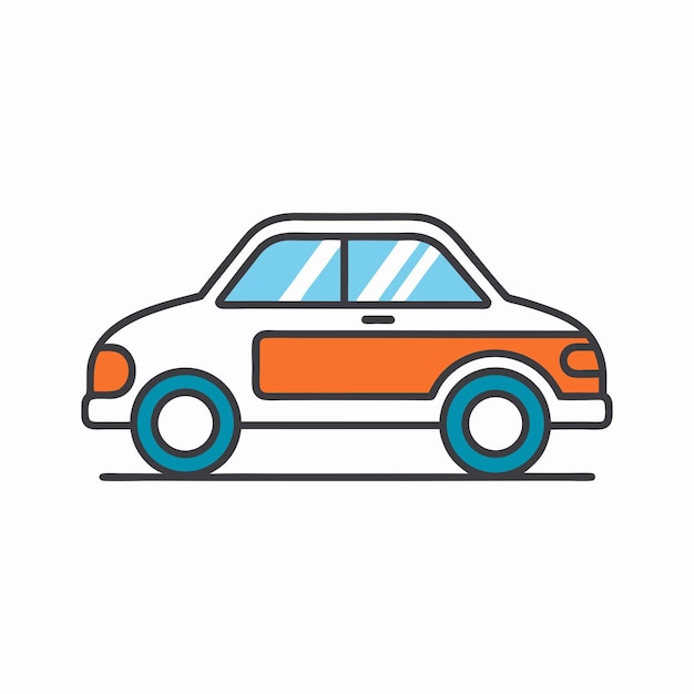 icono de coche en un fondo blanco