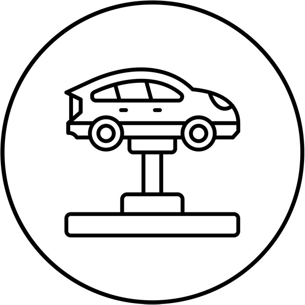 Icono del coche hidráulico