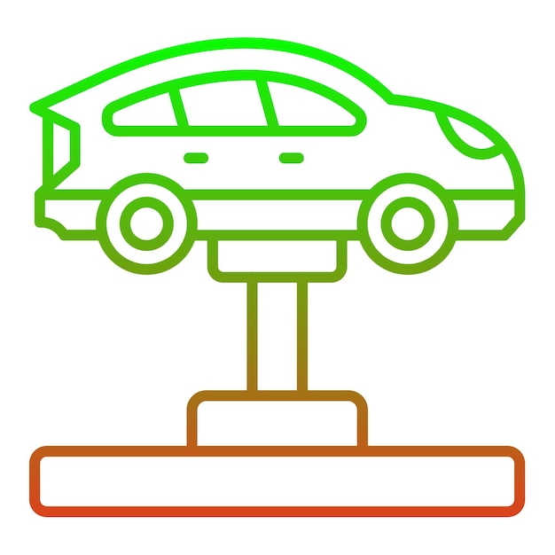 Icono del coche hidráulico