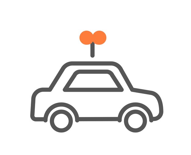 Icono de coche infantil