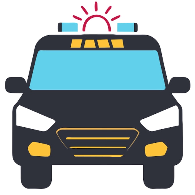 icono de coche de policía
