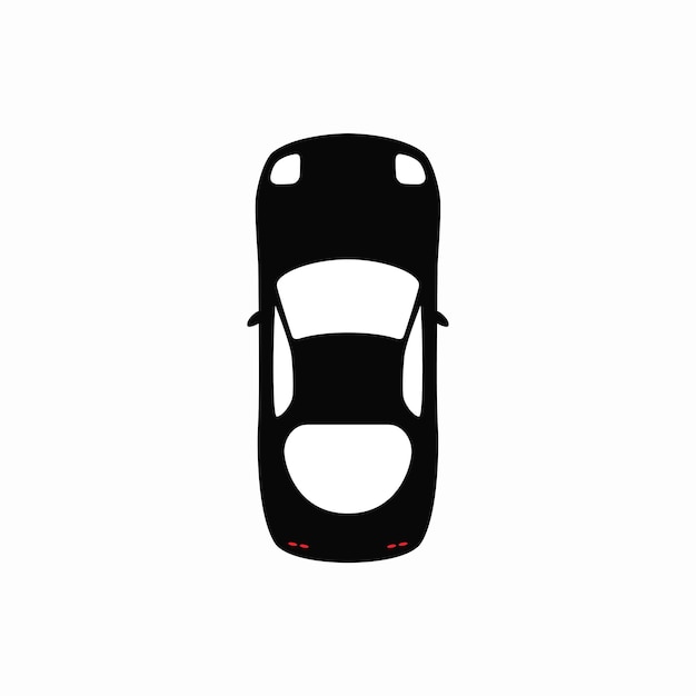 Icono del coche de la vista superior Ilustración vectorial