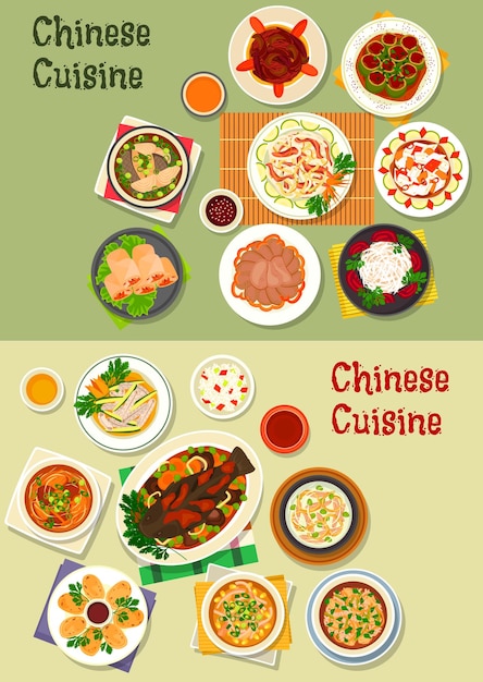 Icono de la cocina china para el diseño del menú oriental