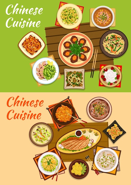 Icono de la cocina china de platos orientales de autor