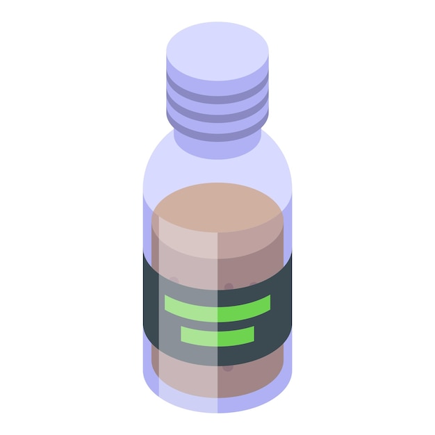 Icono de coco de aceite vector isométrico Jabón cosmético Belleza de leche