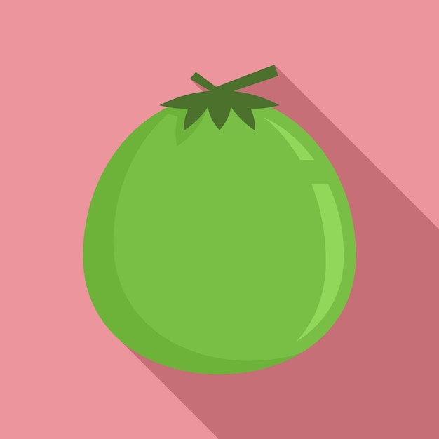 Icono de coco crudo Ilustración plana del icono de vector de coco crudo para diseño web