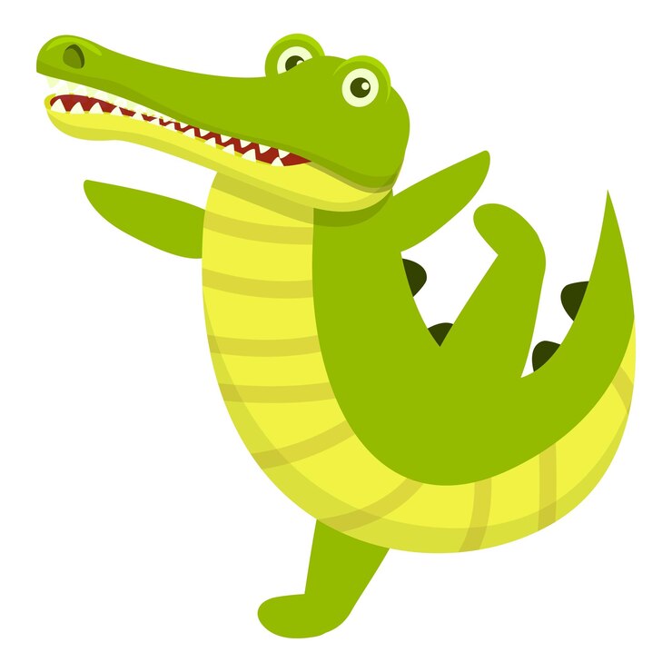 Vector icono de cocodrilo icono vectorial de cocod rilo para el diseño web aislado en fondo blanco
