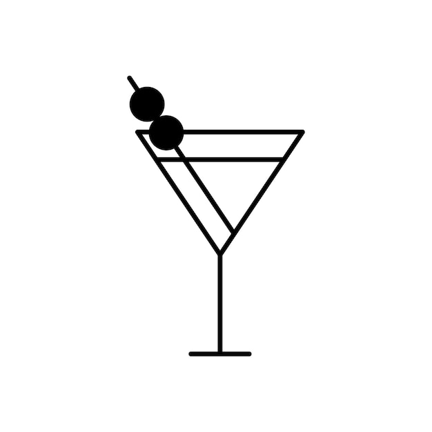 Icono de cóctel Icono de coctele Vector de cóctele Web de bebidas