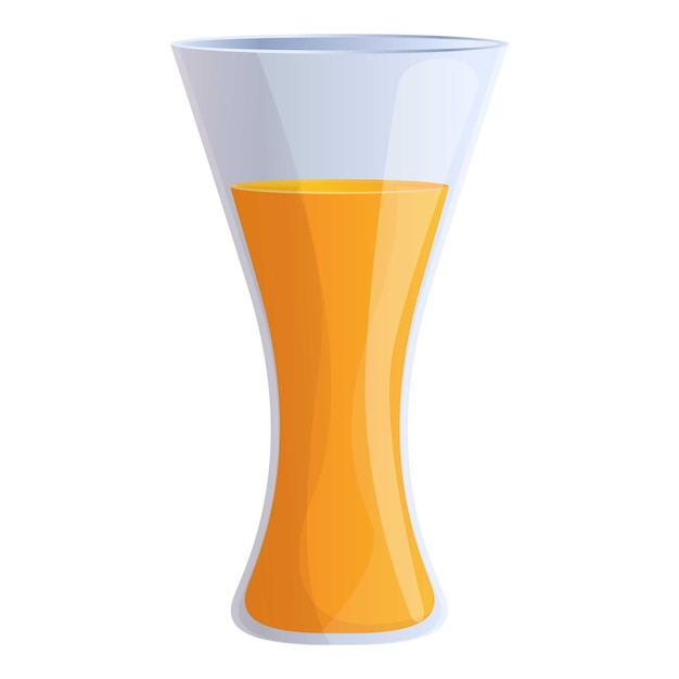 Icono de cóctel de jugo de naranja icono vectorial de cóctels de jugo y naranja para diseño web aislado sobre fondo blanco