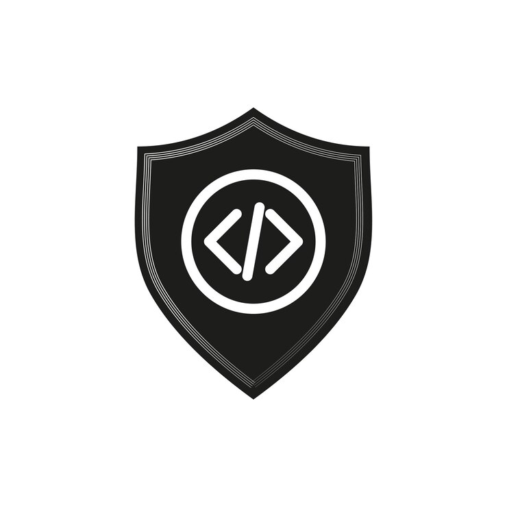 Vector icono de codificación de programación símbolo de protección de seguridad ilustración vectorial eps 10