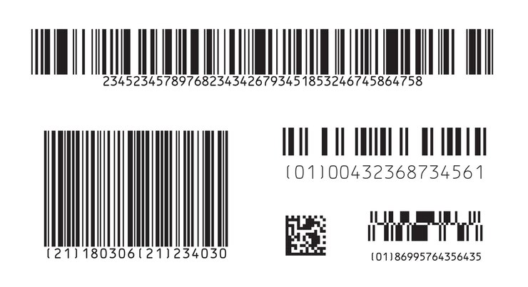 Vector icono de código de barras conjunto de código de barras plano moderno se puede utilizar como plantilla para vector de maqueta de productos