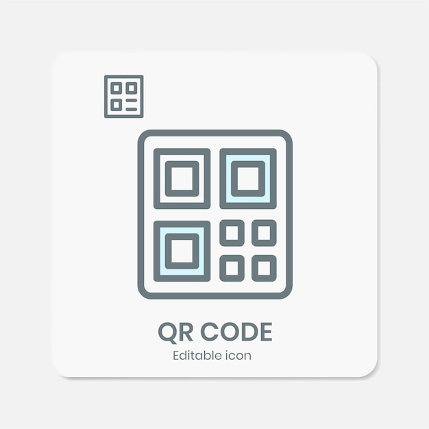 icono de código de barras con diseño simple y minimalista