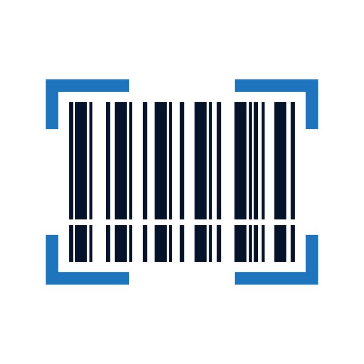 Vector ícono de código de barras gráficos vectoriales editables sencillos