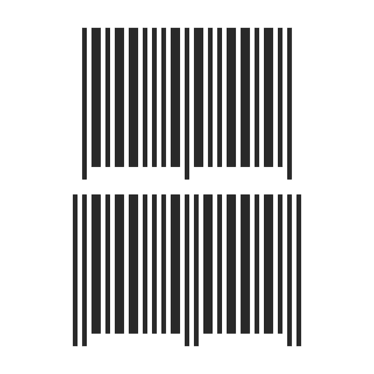 Vector icono de código de barras