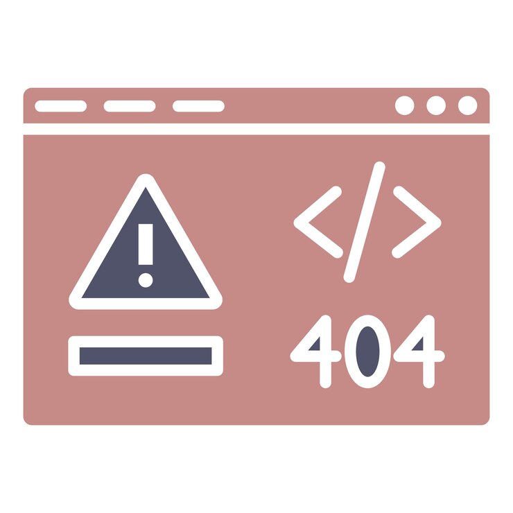 Vector ícono de código de error