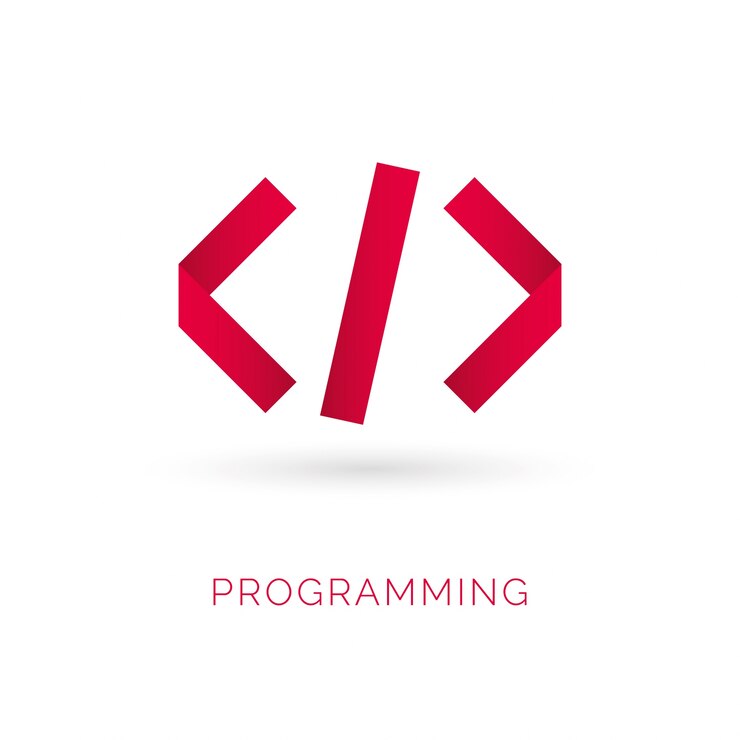 Vector icono de código de programación