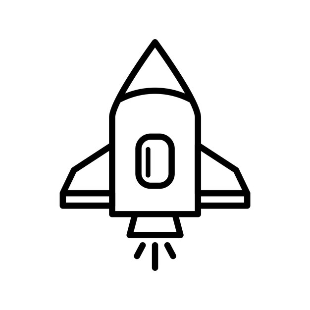 icono de cohete plantilla vectorial logotipo colección de moda diseño plano