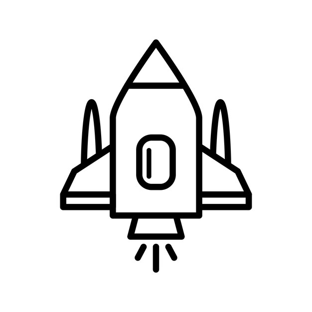 icono de cohete plantilla vectorial logotipo colección de moda diseño plano