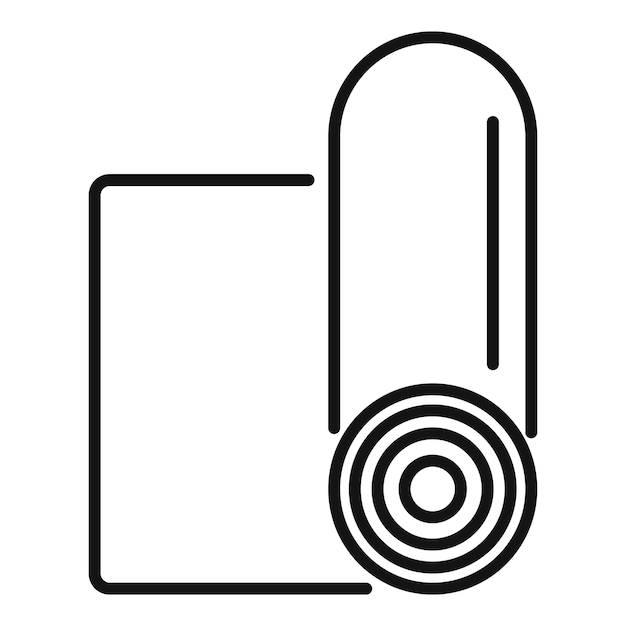Icono de colchón físico vector de contorno Terapia médica Atención clínica
