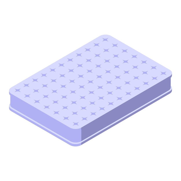 Icono de colchón suave moderno vector isométrico uso en el dormitorio