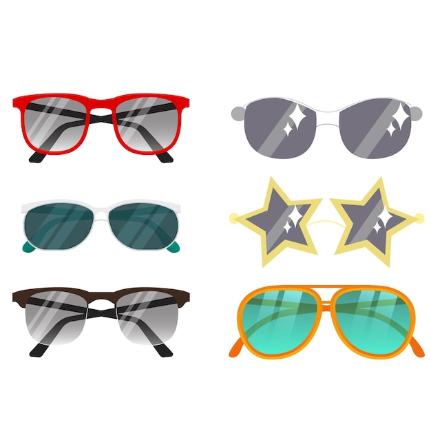 El ícono de la colección de gafas de sol de verano de moda estilo Y2K