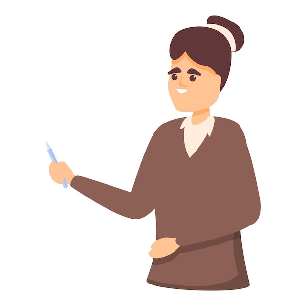 Icono de colega maestro Caricatura de icono de vector de colega maestro para diseño web aislado sobre fondo blanco