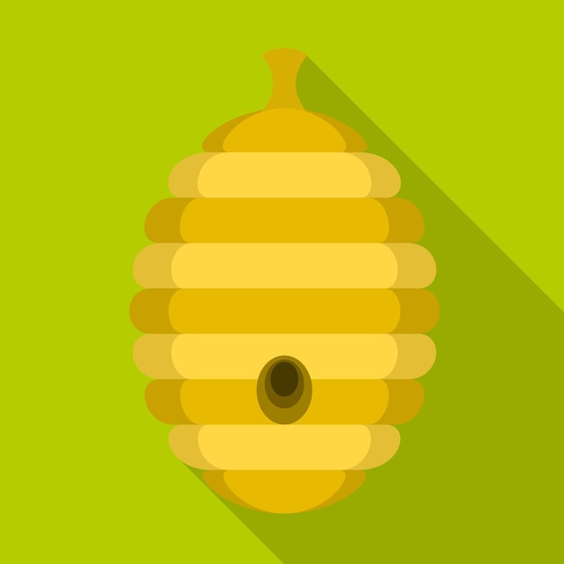 Icono de colmena de árbol Ilustración plana del icono de vector de colmena de árbol para diseño web