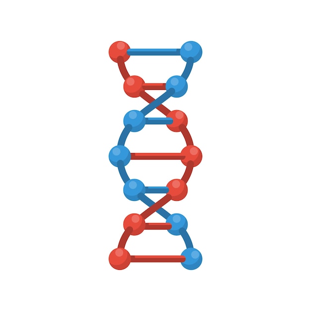 El icono de color del ADN La estructura abstracta del ADN La DNA espiral científica La estructura de las moléculas