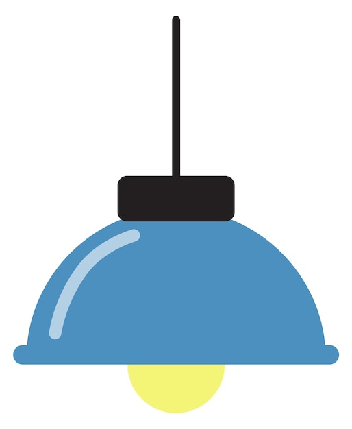 Icono de color de la lámpara de lámpara interior de lámpara de techo