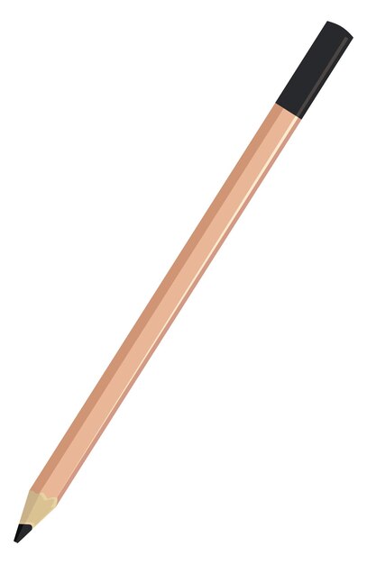 Icono de color del lápiz herramienta de dibujo suministros escolares