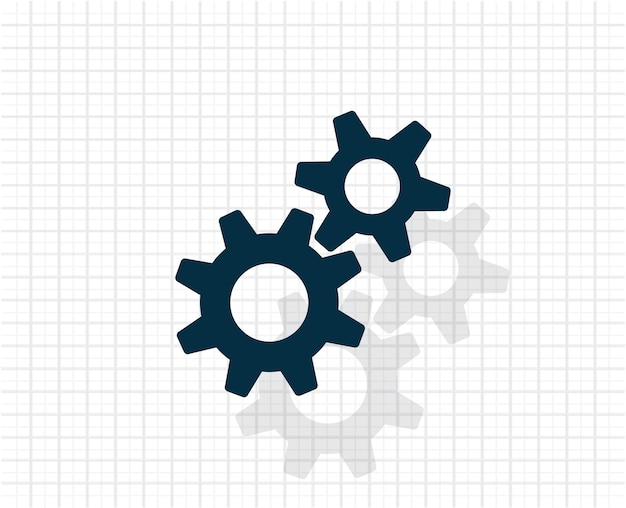 Icono de color oscuro vectorial en un fondo a cuadros
