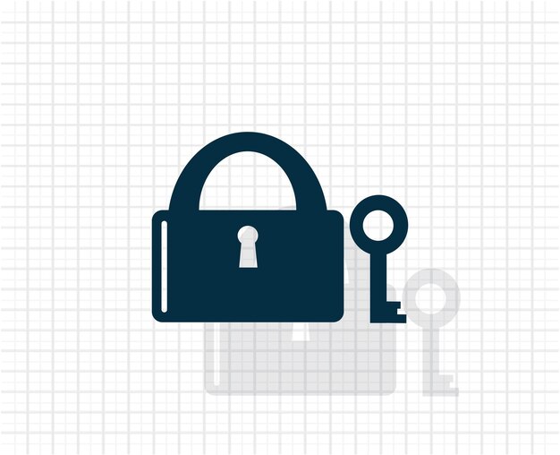 Icono de color oscuro vectorial con sombra en fondo a cuadros