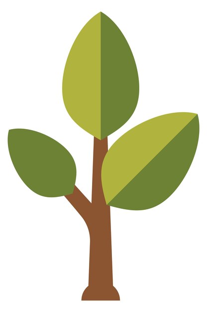 Icono de color de pimpollo Símbolo de la naturaleza Eco planta verde