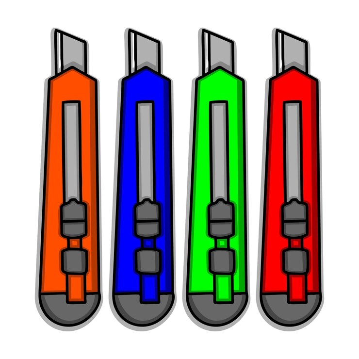 Ícono de color plano del vector de corte aislado en fondo blanco