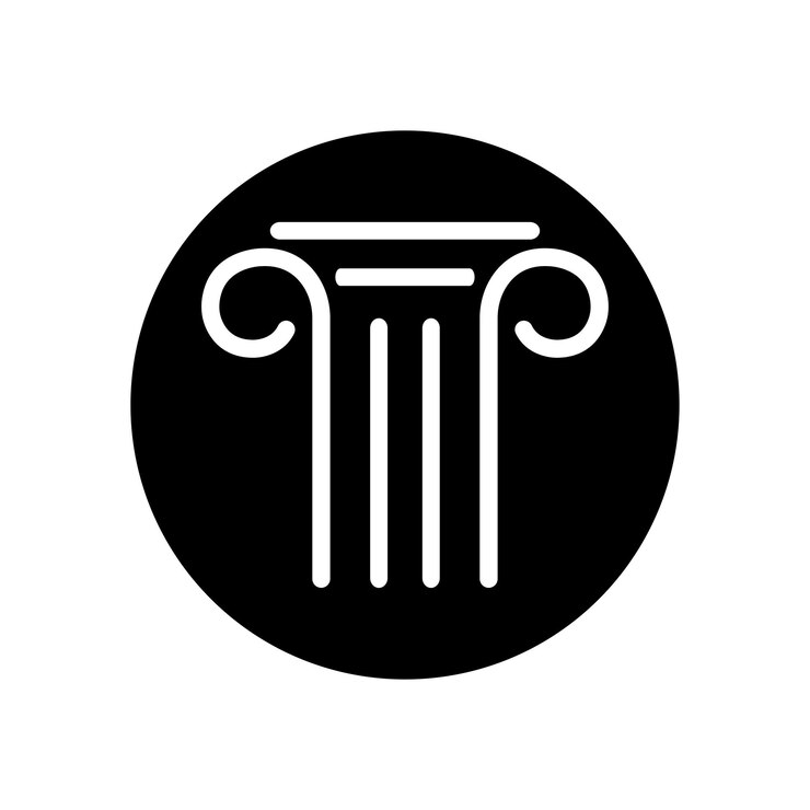 Vector icono de columna diseño de ilustraciones vectoriales de plantilla