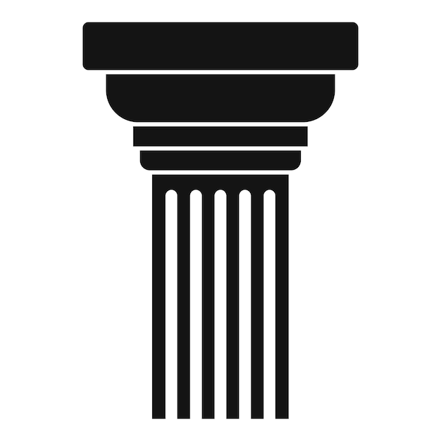 Icono de columna en expansión Ilustración simple del icono de vector de columna en expansión para web