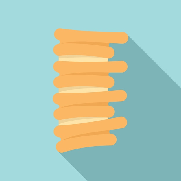 Icono de columna Ilustración plana del icono de vector de columna para diseño web