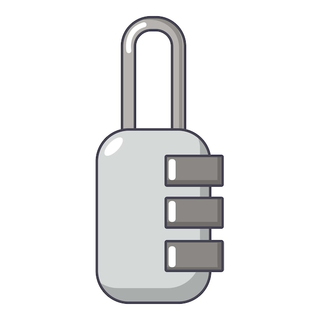 Icono de combinación de bloqueo Ilustración de dibujos animados de icono de vector de combinación de bloqueo para web