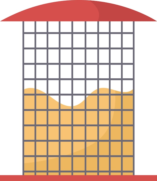 Vector icono de comedero para pájaros