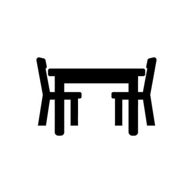 Icono del comedor Ilustración vectorial simple