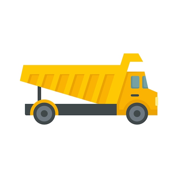 Icono comercial volquete Ilustración plana del icono de vector comercial volquete para diseño web