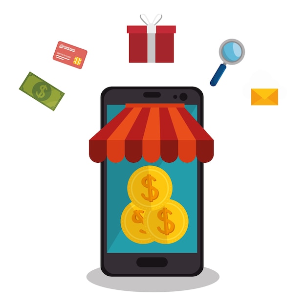 icono de comercio electrónico de negocios