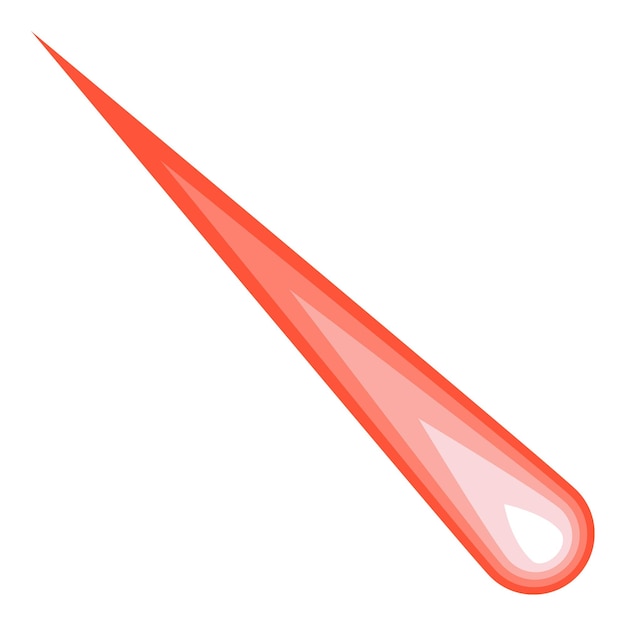 Icono de cometa espacial Ilustración plana del icono vectorial de cometa espacial para el diseño web