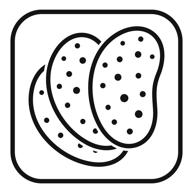 Icono de comida de aerolínea de salchicha vector simple Comida de vuelo Avión de aire