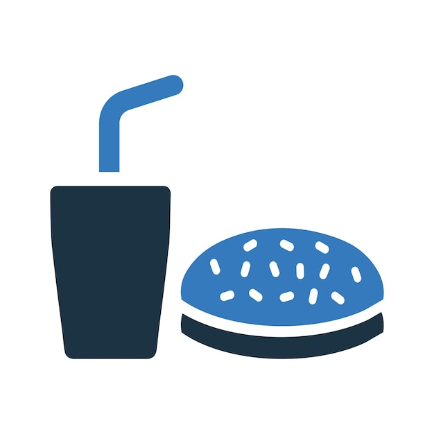 Icono de comida chatarra Diseño vectorial sencillo