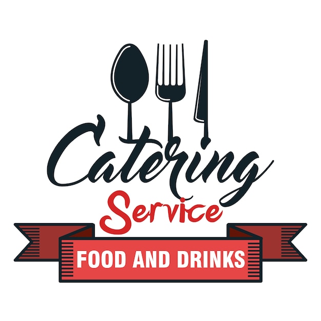 Icono de comida deliciosa de catering