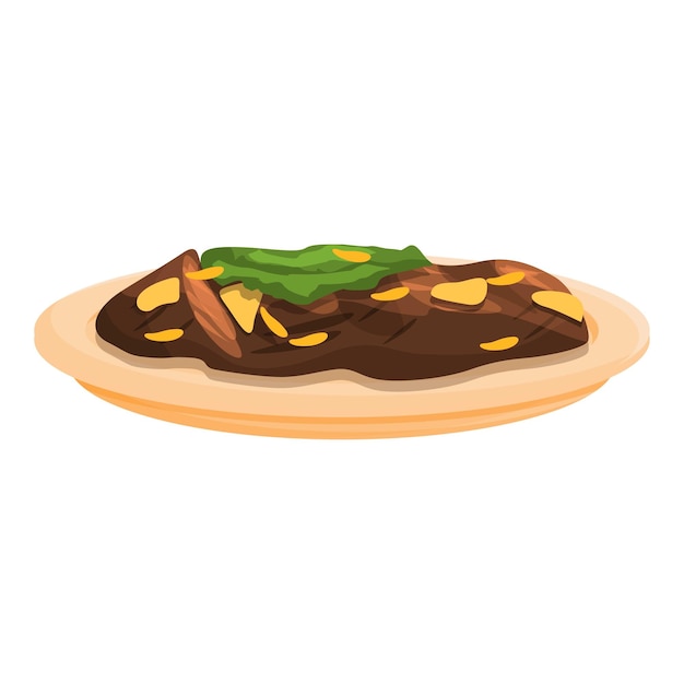 Icono de comida de descanso coreano Caricatura de icono de vector de comida de descanso coreano para diseño web aislado sobre fondo blanco