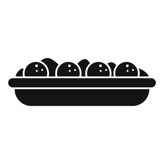 Icono de comida falafel vector simple Cocinar pita Envoltura fresca