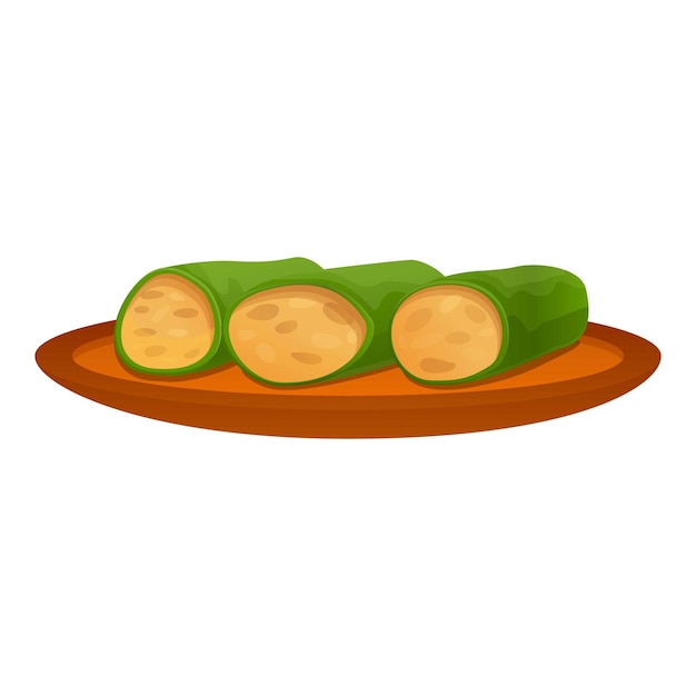 Icono de comida de pepino griego Icono vectorial de comida de Pepino griego para diseño web aislado sobre fondo blanco